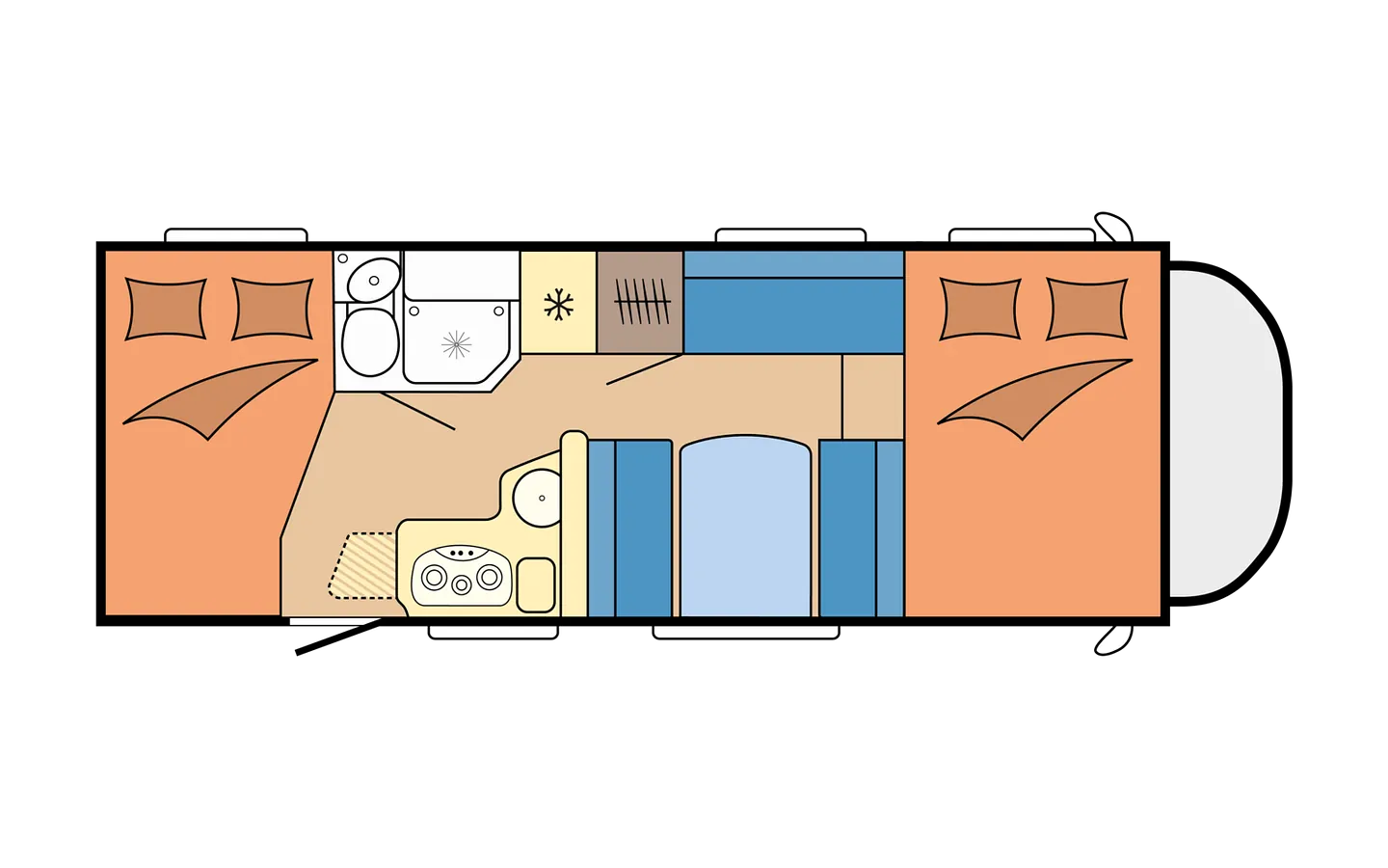Camper Station Nord Glenn Nölle unsere Flotte Hobby A60 GF 02